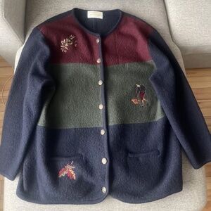 vintage boiled wool jacket